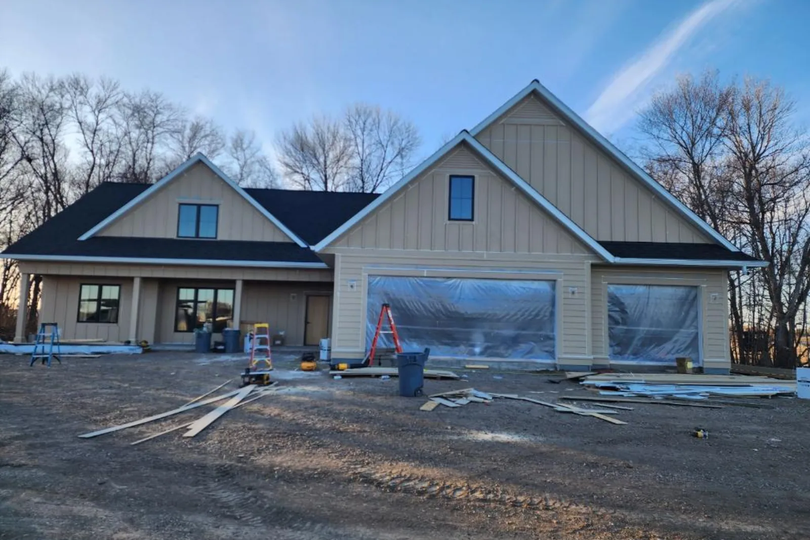 Custom home project nearing exterior completion