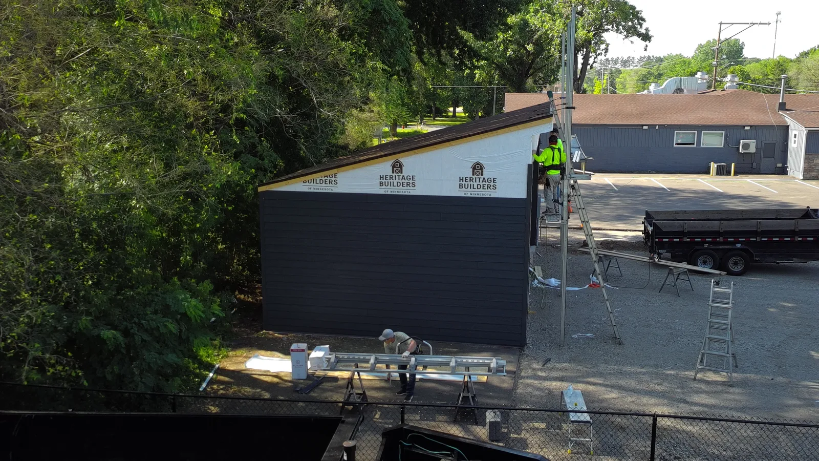 Heritage Builders project progressing through exterior construction